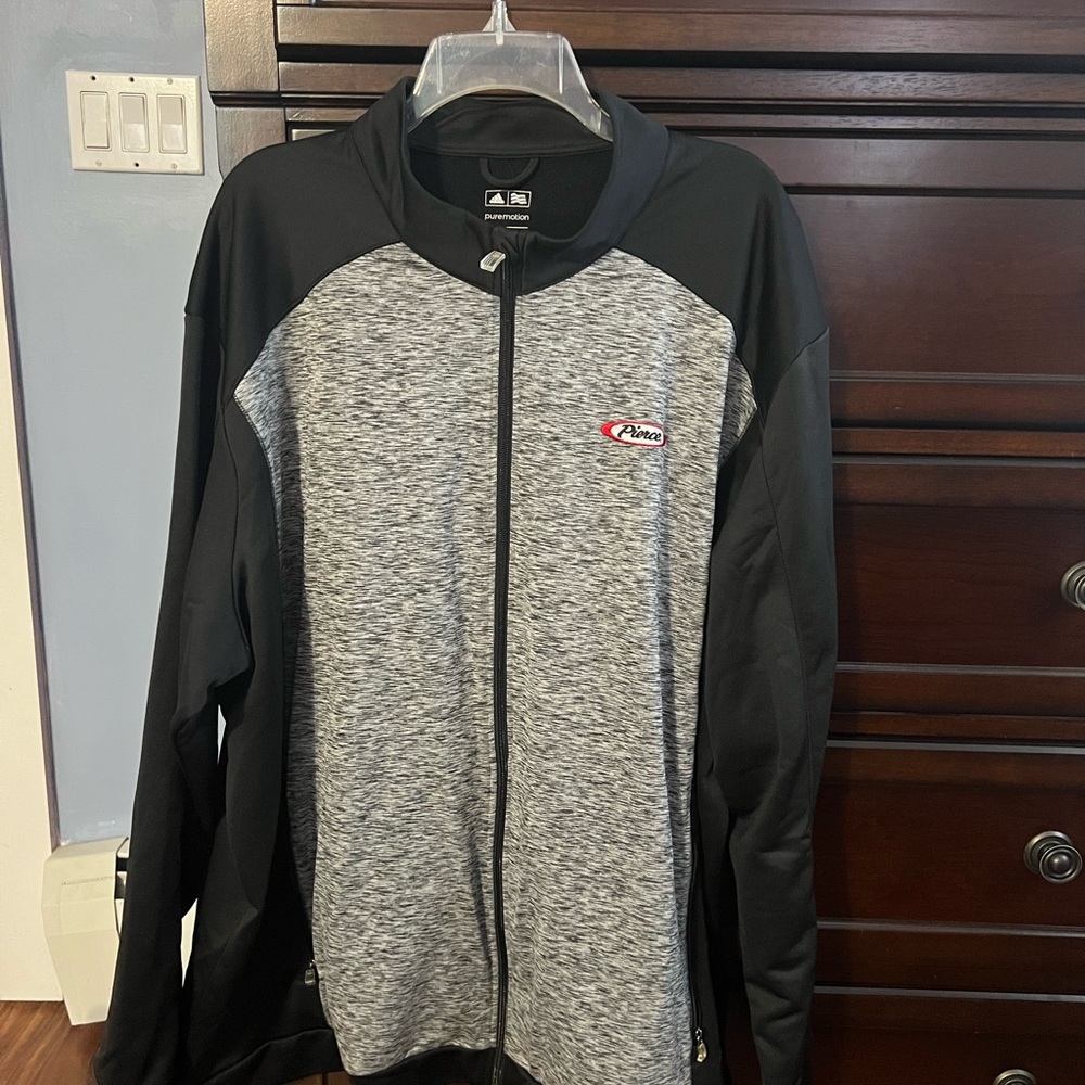 Pierce Heathered Gray Zip-Up Jacket
